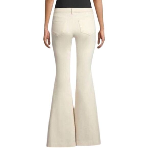 Lagence Cream High rise Lorde Flare Size 25 NWT - Picture 3 of 16